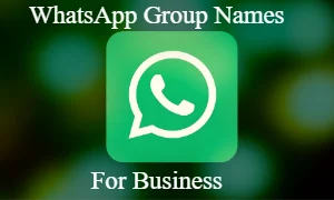 Whatsapp group names for business ideas
